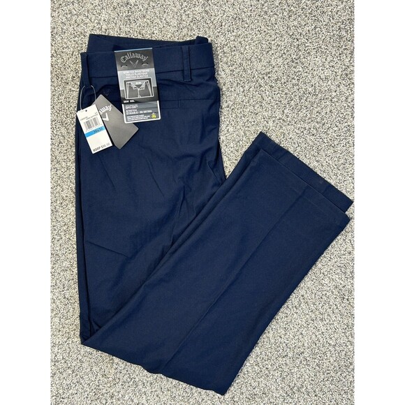 NEW Callaway Opti-Dri Men's 36x30 Navy Blue Dark Sapphire Golf Pants - Picture 1 of 4